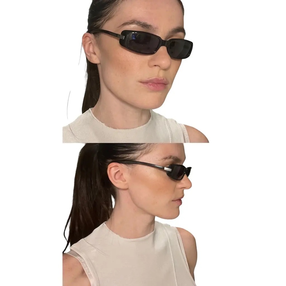 Vintage Gucci Tom Ford GG 1188/S Black Wrap Around Sunglasses